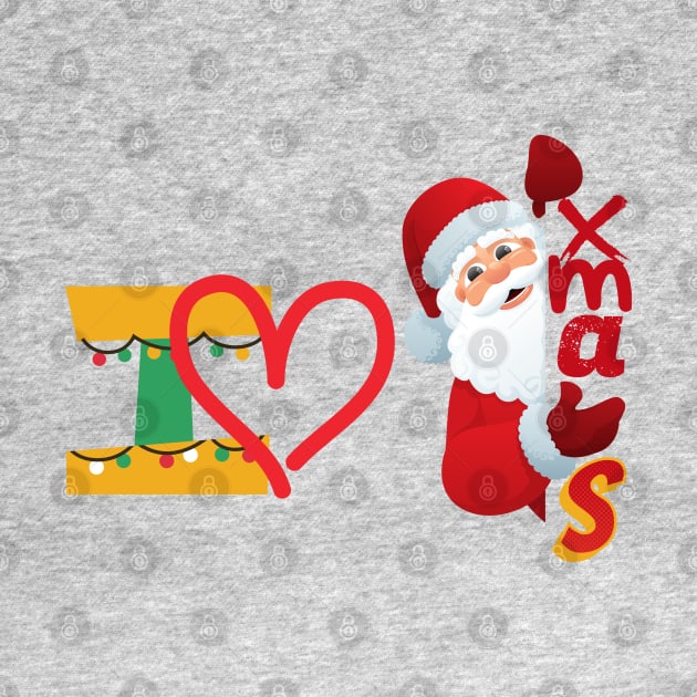 Cute santa - I LOVE xmas by O.M design